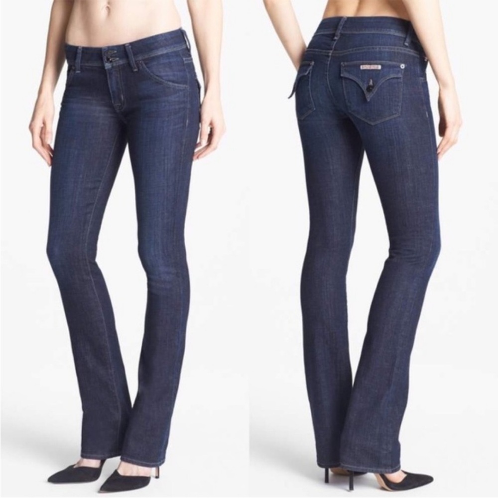HUDSON "SIGNATURE BABY BOOTCUT" Stretch Jeans In LEYT dark wash Beth